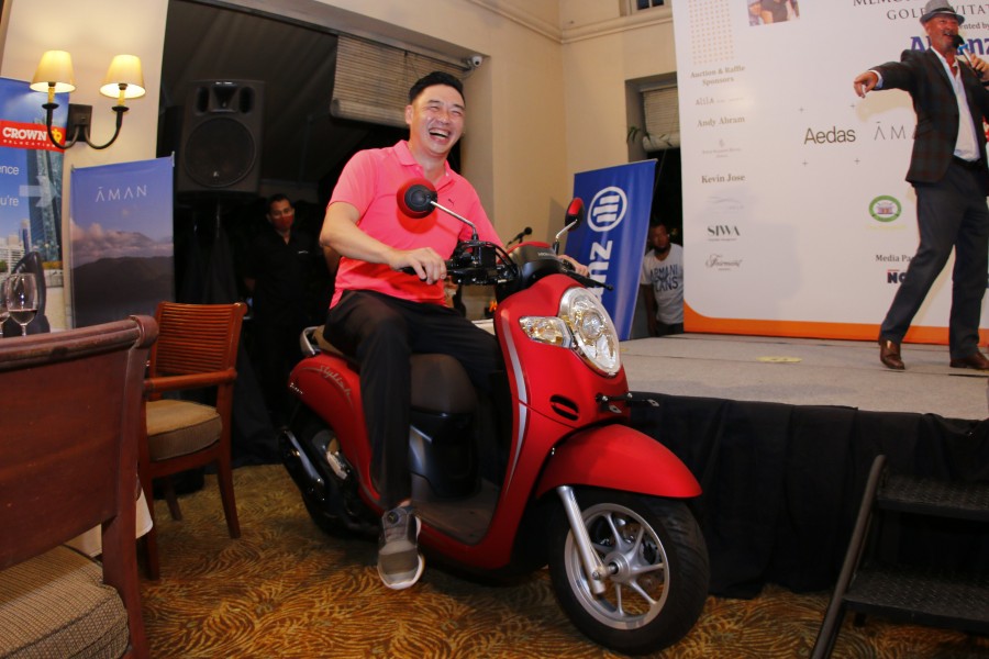 RAFFLE GRAND PRIZE WINNER; A HONDA SCOOPY STYLISH