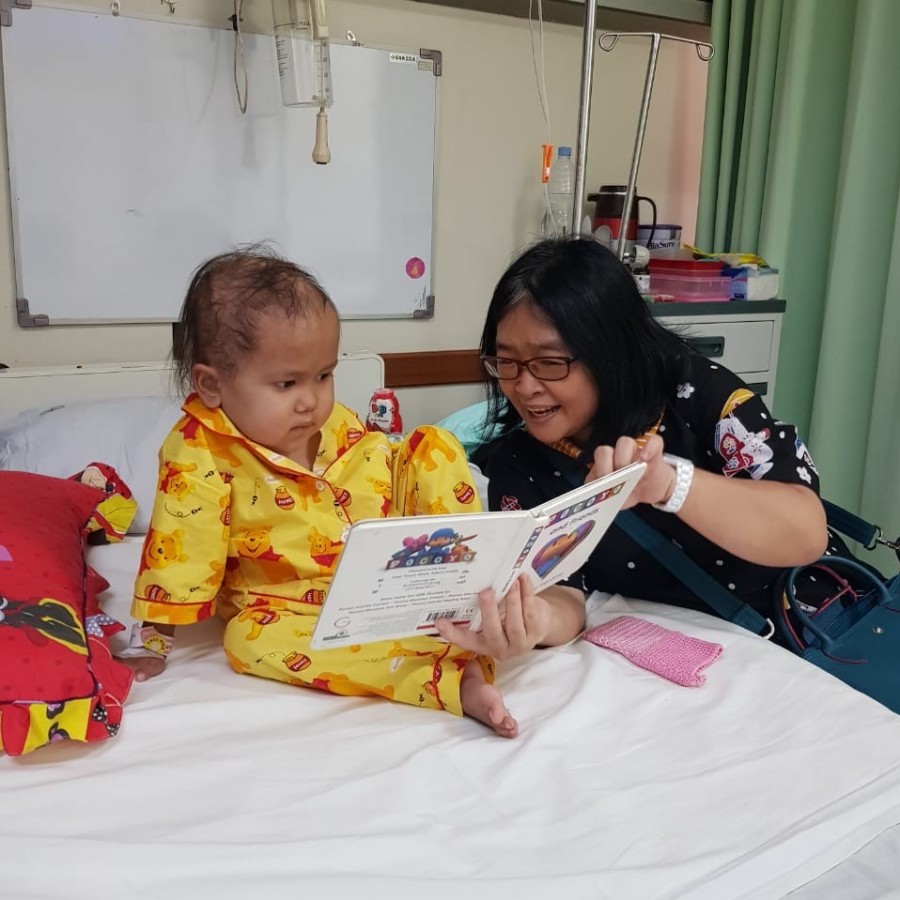 Celebrating “Read to Me!” Day at Dharmais Hospital, Jakarta